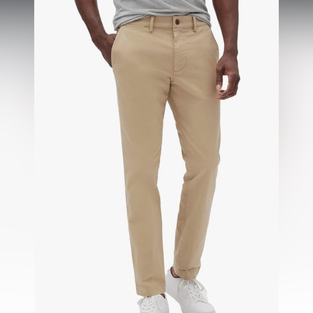 NWOT Gap Performance Khaki In Slim Fit With Gap Flex Waist 34.